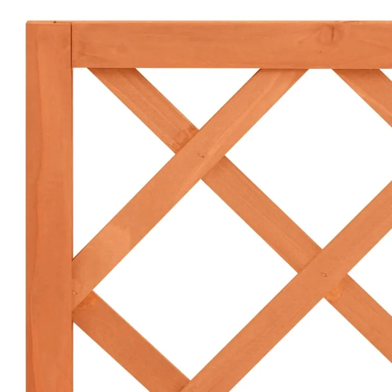 Garten-Spalier mit Blumenkasten Pflanzgefäß für Draußen Gartenbeet Kräuterbeet Frühbeet für Garten Pflanztopf Blumenbeet Pflanzenbeet Braun 70x30x135 cm Massives Tannenholz – Bild 5