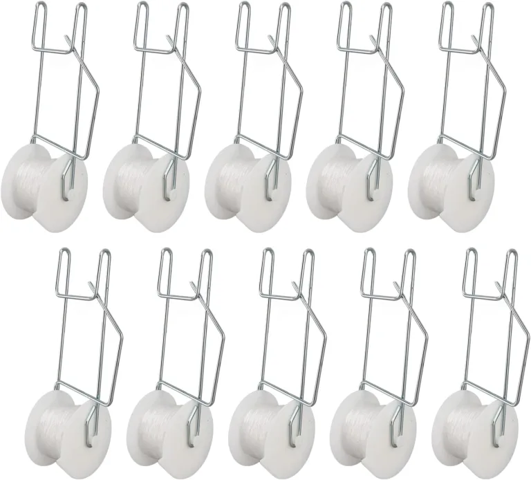 10er-Pack Tomaten-Rankgitter-Rollhaken mit 15 M Schnur für Tomaten, Pflanzen, Gewächshäuser, Blumenreben, Rankgitter-Set, Pflanzen-Rollhaken – Bild 1