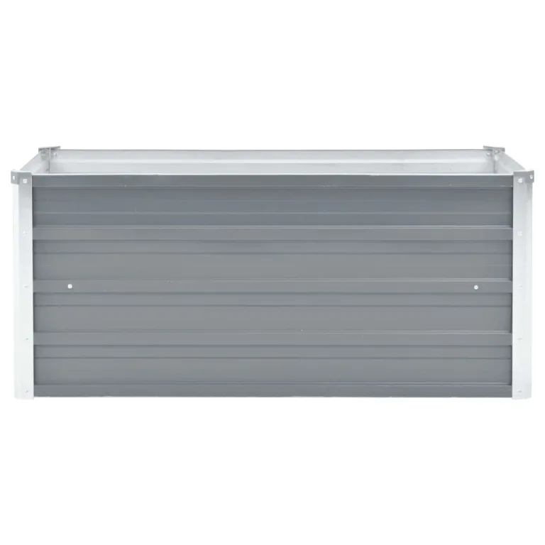 Myheimly Garten-Hochbeet Verzinkter Stahl Gartenbeet Pflanzbeet Frühbeet 100x40x45 cm Grau – Bild 3