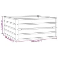 Myheimly Hochbeet, Hochbeet für Garten Balkon Terrasse, Kräuterhochbeet zum Selber Bauen, Gemüsebeet Pflanzkübel aus Metall, Grau Cortenstahl 100 x 100 x 45 cm - Thumbnail 7
