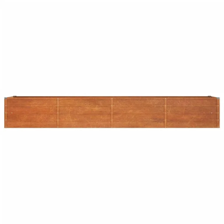 Myheimly Hochbeet, Hochbeet für Garten Balkon Terrasse, Kräuterhochbeet zum Selber Bauen, Gemüsebeet Pflanzkübel aus Metall, Grau Cortenstahl 320 x 80 x 45 cm – Bild 4