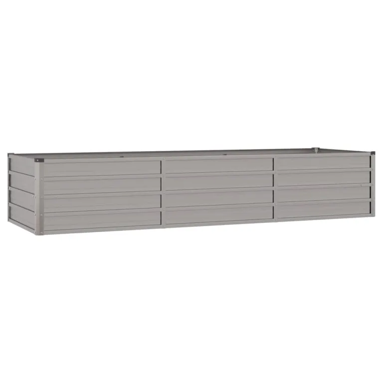 Myheimly Hochbeet, Hochbeet für Garten Balkon Terrasse, Kräuterhochbeet zum Selber Bauen, Gemüsebeet Pflanzkübel aus Metall, Grau Cortenstahl 240 x 80 x 45 cm – Bild 3