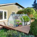 Ohuhu Foliengewächshaus Frühbeet Gewächshaus Tomatengewächshaus Winterschutz 180x90x90 cm, Gewächshaus Balkon Hochbeet Abdeckung mit Zwei großen PVC Reißverschluss-Türen Transparent - Thumbnail 7