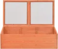 Gewächshaus, Wintergarten Bausatz, Tomatenhaus, Treibhaus, Garten, Greenhouse, Gartengewächshäuser, Anlehngewächshaus, Holz 100x50x34 cm - Thumbnail 4