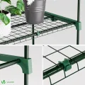 VOUNOT® Gewächshaus Foliengewächshaus, 5 Etagen Treibhaus Gartenhäuschen für Balkon mit 5 Regalebenen, Tomatenhaus Tomatengewächshaus, Weiß 69x49x193cm - Thumbnail 6