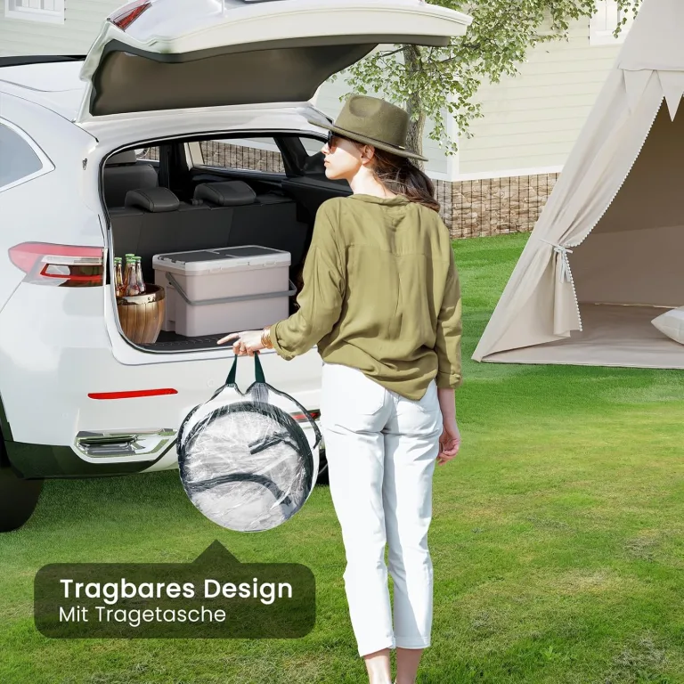 WOLTU Pop-up Mini-Gewächshaus, aus wasserdichtem PVC-Material, Feuchtigkeit im Sommer und Wärme im Winter aufrechterhalten, innen und außen verwendbar, 70 x 70 x 80 cm, transparent – Bild 6