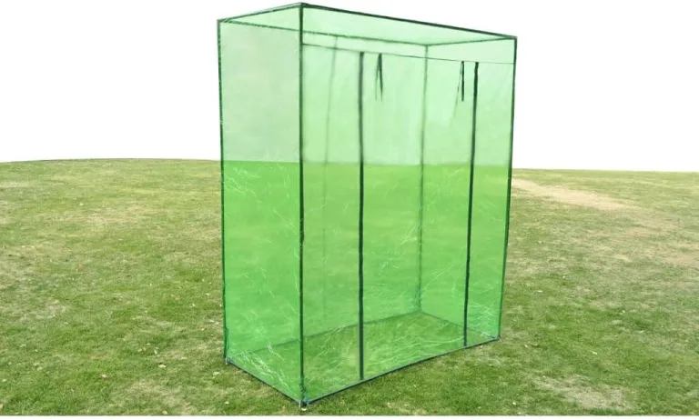 Gewächshaus 170x80x200 cm - Stahlrahmen PVC Frostschutz Pflanzen Winterschutz Gemüsehaus Treibhaus Winterfest Gerätehaus Tomatenhaus Winterschutzzelt – Bild 1