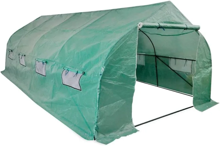 Gewächshaus im Garten 69x32x160 cm Gewächshaus mit 4 Regalen Frostschutz Pflanzen Winterschutz Gemüsehaus Treibhaus Winterfest Gerätehaus Tomaten Gewächshaus Winterschutzzelt 4 Regalen – Bild 10