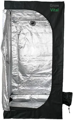Growzelt für Pflanzen, Grow Box für Homegrow, Indoor Anbauzelt, Grow Tent mit Lichtdicht, Gewächshaus, schwarz, Pflanzzelt 60x60x160cm – Bild 10