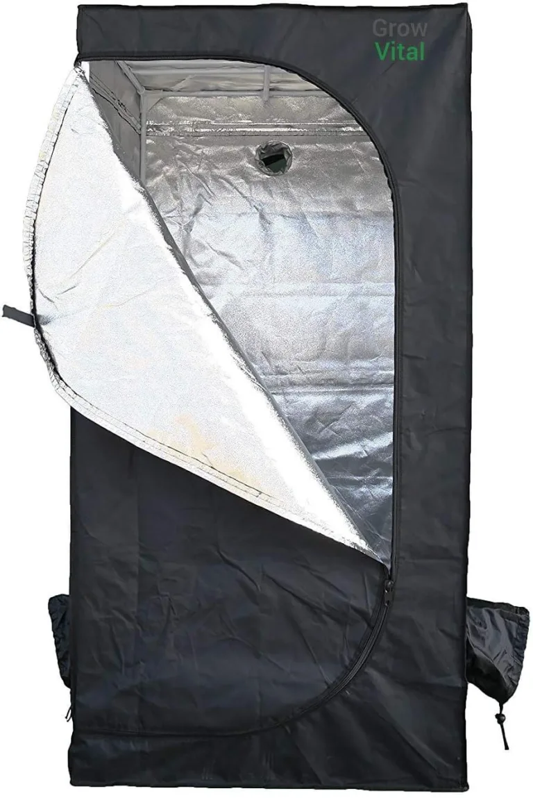 Growzelt für Pflanzen, Grow Box für Homegrow, Indoor Anbauzelt, Grow Tent mit Lichtdicht, Gewächshaus, schwarz, Pflanzzelt 60x60x160cm – Bild 1
