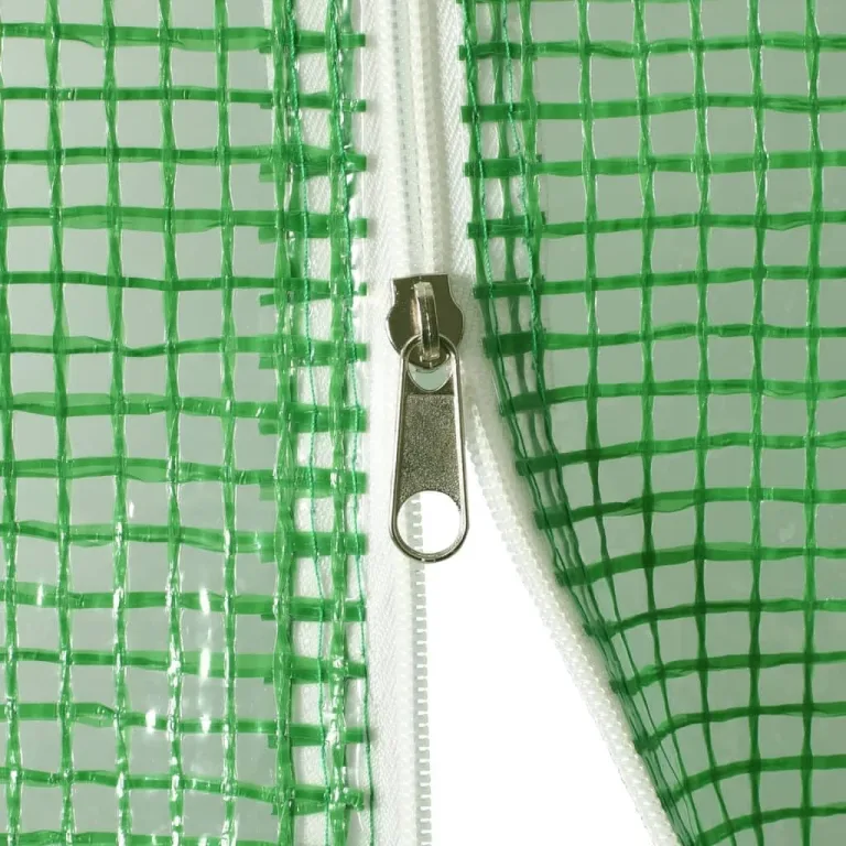 Gewächshaus mit Stahlrahmen Grün 4 m² 2x2x2 m, Frühbeet, Tomatenhaus, Treibhaus, Greenhouse, Garten Zubehör – Bild 8
