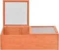 Gewächshaus, Wintergarten Bausatz, Tomatenhaus, Treibhaus, Garten, Greenhouse, Gartengewächshäuser, Anlehngewächshaus, Holz 100x50x34 cm - Thumbnail 3