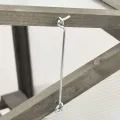 3 stufiges Frühbeet aus Holz, Mini Gewächshaus mit 2 Regalen & 2 Türen, Frühbettkasten Pflanzenhaus Pflanzschrank Pflanzenschrank Aufzuchtschrank für Garten & Balkon, 60x45x100 cm - Thumbnail 5