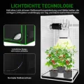 Kleines Wachstumszelt für Aerogarden, 45,7 x 45,7 x 91,4 cm, Hydrokultur-Anzuchtsystem, stark reflektierendes 600D-Diamant-Mylar-Leinwand mit Belüftungsfenster und Bodenwanne für - Thumbnail 10