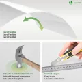 VOUNOT® 14x Doppelstegplatten 4mm aus Polycarbonat, klar & zuschneidbar, UV-beständig & bruchsicher, Hohlkammerplatten 60,5x121cm (10,3m²) für Gewächshaus, Carport & Überdachung - Thumbnail 4