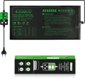 RIOGOO Heizmatte für Setzlinge mit digitalem Thermostatregler, 10 x 20,75 Zoll, 30 W Heizkissen für Saatgutstart, Keimung, Hydrokultur, Brauen, Züchtung, Gewächshäuser - Thumbnail 1