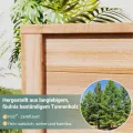 UDPATIO Hochbeet Holz für Garten 168x88x80cm Holzhochbeet zum Bepflanzen von Gemüse & Kräutern Pflanzbeet Pflanzkasten Gemüsebeet für Balkon - Thumbnail 6