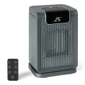 Amazon Basics Elektrische Heizung, tragbarer Keramik-Heizlüfter, 70° Oszillation, 1800W, 40cm, Grau - Thumbnail 6