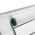 Kleines Gewächshaus PVC Wetterbeständige Foliengewächshaus Frühbeet Transparent mit Rollfenster für Garten Balkon Aufzucht (Grün, 270×90×90cm) - Thumbnail 8