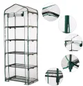 Gewächshaus Abdeckung Ohne R-egal, Ersatz-Gewächshausabdeckungen mit aufrollbarer Tür, wasserdichte PVC Abdeckung für Frühbeet Tomatenhaus Gemüse Gewächshaus, Outdoor Winterschutz für Pflanzen Blumen - Thumbnail 5