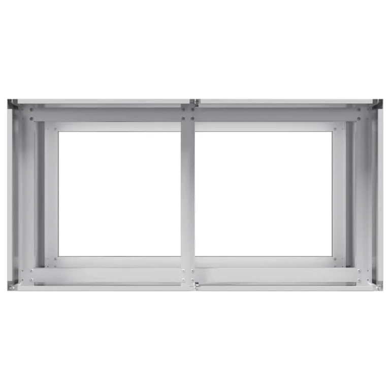vidaXL Pflanzkübel 80x40x80 cm Verzinkter Stahl, Pflanzschale, Garten-Garten-Pflanzkübel, Outdoor-Pflanzgefäß, Hochbeet, Pflanzgefäß, Blumenkasten – Bild 5