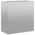 vidaXL Pflanzkübel 80x40x80 cm Verzinkter Stahl, Pflanzschale, Garten-Garten-Pflanzkübel, Outdoor-Pflanzgefäß, Hochbeet, Pflanzgefäß, Blumenkasten - Thumbnail 1