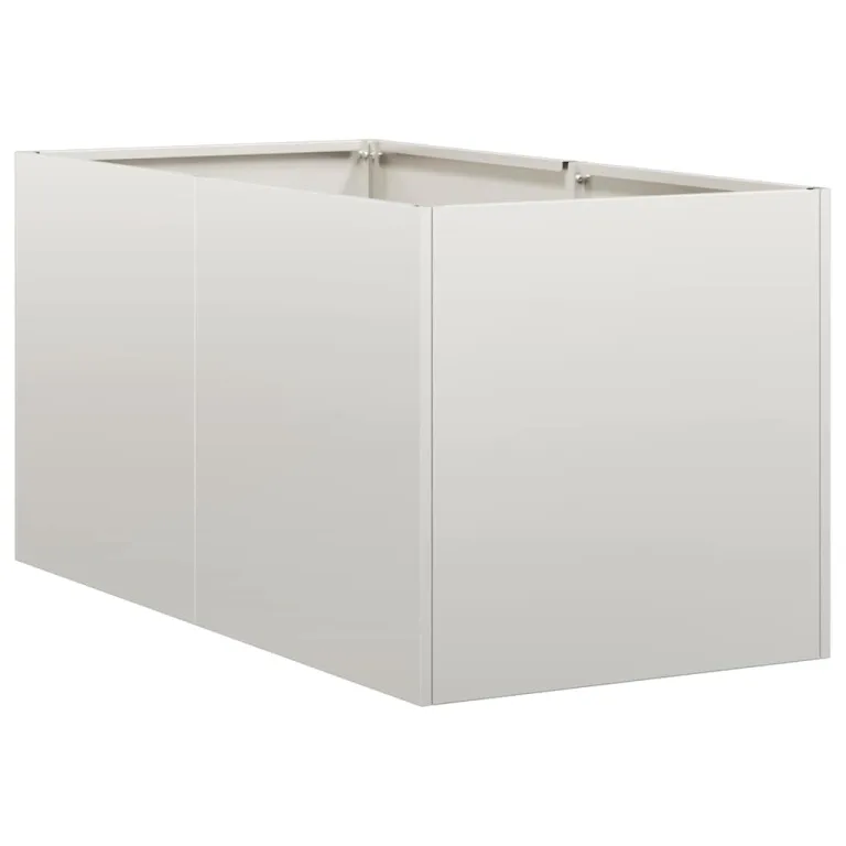 vidaXL Pflanzgefäß 40x80x40 cm Edelstahl, Pflanzschale, Garten-Garten-Pflanzkübel, Outdoor-Pflanzgefäß, Hochbeet, Pflanzgefäß, Blumenkasten – Bild 1