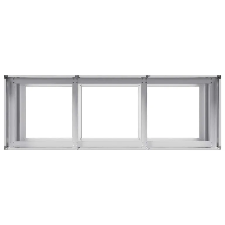 vidaXL Pflanzgefäß 120x40x80 cm Stahl verzinkt, Pflanzschale, Garten-Garten-Pflanzkübel, Outdoor-Pflanzgefäß, Hochbeet, Pflanzgefäß, Blumenkasten – Bild 6