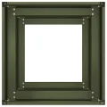 vidaXL Pflanzkübel Olivgrün 40x40x80 cm Kaltgewalzter Stahl, Pflanzschale, Garten-Garten-Pflanzkübel, Outdoor-Pflanzgefäß, Hochbeet, Pflanzgefäß - Thumbnail 5