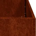 vidaXL Pflanzkübel Rostig 100x100x40 cm Wetterfester Stahl, Pflanztopf, Pflanzenständer, Hochbeet, Pflanzgefäßständer, Pflanzentablett, Gartenpflanzer - Thumbnail 8