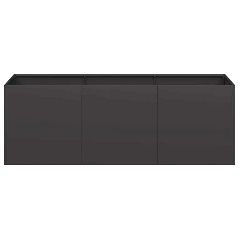 vidaXL Pflanzgefäß Schwarz 120 x 40 x 40 cm Kaltgewalzter Stahl – Bild 6