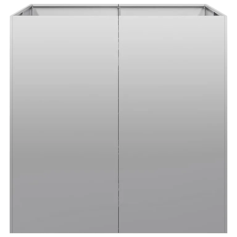 vidaXL Pflanzkübel 80x80x80 cm Verzinkter Stahl, Pflanzschale, Garten-Garten-Pflanzkübel, Outdoor-Pflanzgefäß, Hochbeet, Pflanzgefäß, Blumenkasten – Bild 5