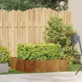 vidaXL Pflanzkübel Rostig 100x100x30 cm Wetterfester Stahl, Pflanztopf, Pflanzenständer, Hochbeet, Pflanzgefäßständer, Pflanzentablett, Gartenpflanzer - Thumbnail 2