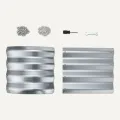Amazon Basics Hochbeet, Verzinkter Stahl, 121,9cm x 61cm x 30,5cm, 1 Pack, Silber - Thumbnail 4