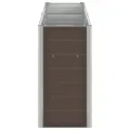 Myheimly Garten-Hochbeet Verzinkter Stahl 240×40×77 cm Braun - Thumbnail 3