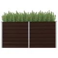 Myheimly Garten-Hochbeet Braun 240 x 80 x 45 cm Verzinkter Stahl - Thumbnail 10
