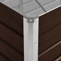 Myheimly Garten-Hochbeet Braun 320 x 80 x 77 cm Verzinkter Stahl - Thumbnail 6
