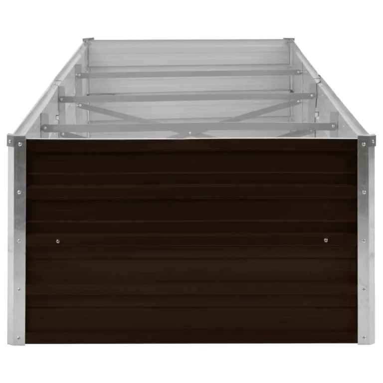 Myheimly Garten-Hochbeet Braun 320 x 80 x 45 cm Verzinkter Stahl – Bild 4