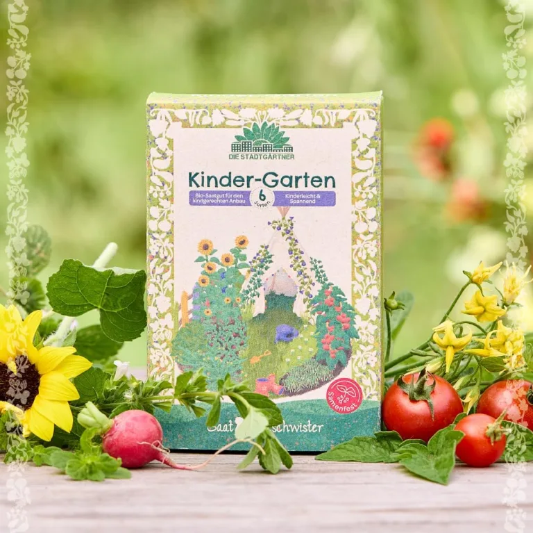 Saatgut-Set mit 6 kindgerechten BIO Gemüse- und Kräutersorten | Anzuchtset für kleine Gärtnerinnen und Gärtner | Nachhaltiges Geschenk zum Geburtstag, Einschulung, als Mitgebsel zum Kindergeburtstag – Bild 3