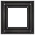 vidaXL Pflanzkübel Schwarz 40x40x80 cm Kaltgewalzter Stahl, Pflanzschale, Garten-Garten-Pflanzkübel, Outdoor-Pflanzgefäß, Hochbeet, Pflanzgefäß - Thumbnail 5