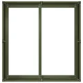 vidaXL Pflanzkübel Olivgrün 80x80x40 cm Kaltgewalzter Stahl, Pflanzschale, Garten-Garten-Pflanzkübel, Outdoor-Pflanzgefäß, Hochbeet, Pflanzgefäß - Thumbnail 5