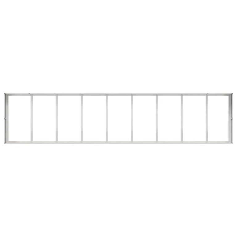 vidaXL Pflanzkübel 360x80x40 cm Edelstahl, Pflanzschale, Garten-Garten-Pflanzkübel, Outdoor-Pflanzgefäß, Hochbeet, Pflanzgefäß, Blumenkasten – Bild 5