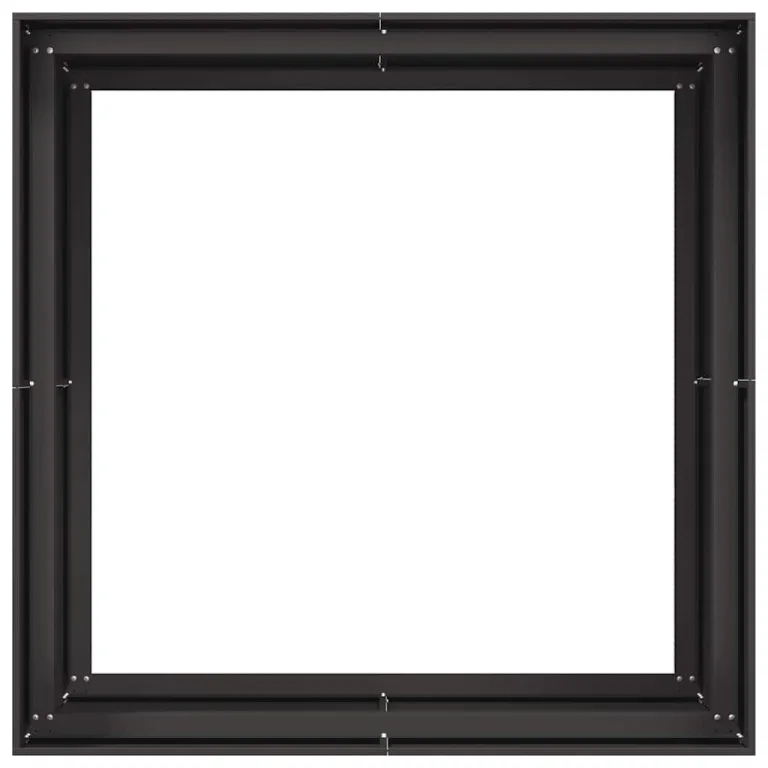 vidaXL Pflanzkübel Schwarz 100x100x80 cm Stahl, Pflanzschale, Garten-Garten-Pflanzkübel, Outdoor-Pflanzgefäß, Hochbeet, Pflanzgefäß, Blumenkasten – Bild 6