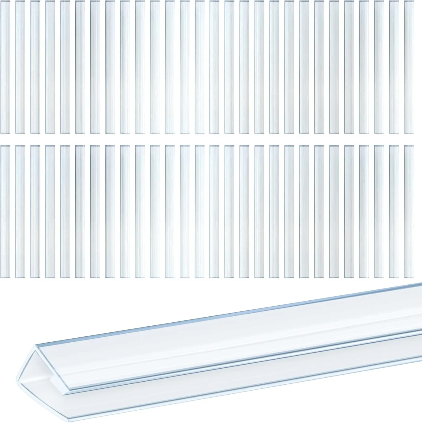 Polycarbonat-Gewächshausplatten, U-Steckverbinderprofil, U-Profil, U-K, U-Endkappe für Doppelwand-Gewächshausplatten, verhindert Staub, Regen, passend für 6 mm oder 4 mm Paneele, 6 m - Bild 1