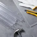 Polycarbonat-Gewächshausplatten, U-Steckverbinderprofil, U-Profil, U-K, U-Endkappe für Doppelwand-Gewächshausplatten, verhindert Staub, Regen, passend für 6 mm oder 4 mm Paneele, 6 m - Thumbnail 2