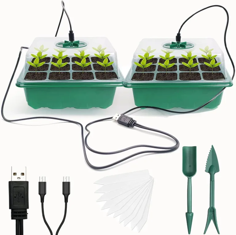 Mini Gewächshaus mit Licht, Anzucht Gewächshaus, Sonnenähnliche Pflanzenlichter mit vollem Spektrum, Anzuchtset Zimmergewächshaus Anzuchtkasten pflanzenlampe anzucht (transparent Base) – Bild 8