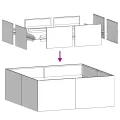 vidaXL Pflanzkübel Anthrazit 100x100x30 cm Stahl, Pflanzschale, Garten-Garten-Pflanzkübel, Outdoor-Pflanzgefäß, Hochbeet, Pflanzgefäß, Blumenkasten - Thumbnail 6