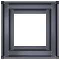 vidaXL Pflanzkübel Anthrazit 40x40x80 cm Kaltgewalzter Stahl, Pflanzschale, Garten-Garten-Pflanzkübel, Outdoor-Pflanzgefäß, Hochbeet, Pflanzgefäß - Thumbnail 5
