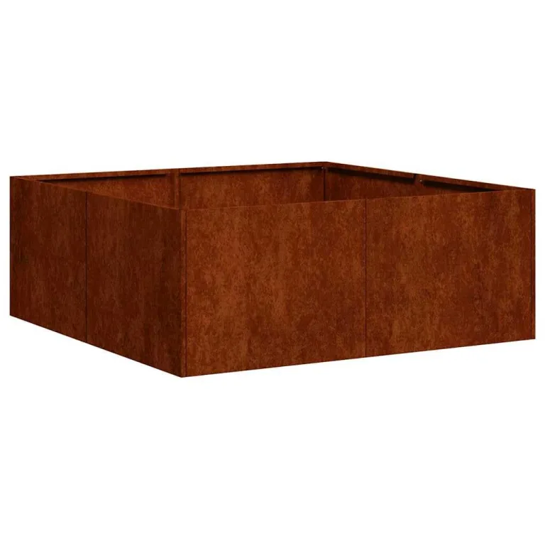 vidaXL Pflanzkübel Olivgrün 120x80x40 cm Stahl, Pflanzschale, Garten-Garten-Pflanzkübel, Outdoor-Pflanzgefäß, Hochbeet, Pflanzgefäß, Blumenkasten – Bild 10