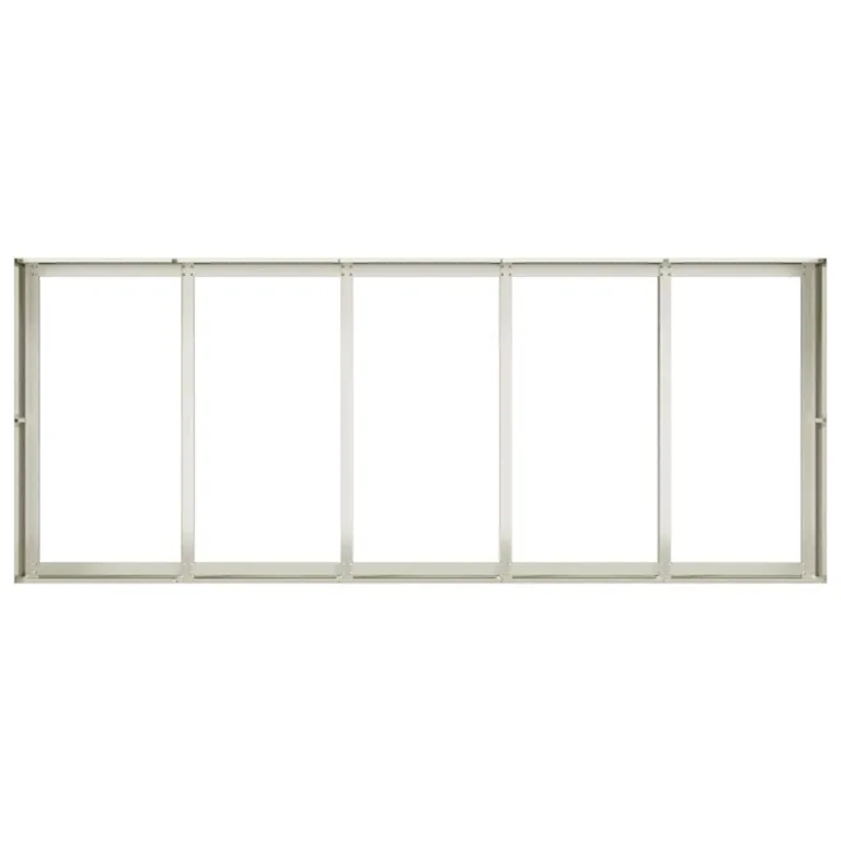 vidaXL Pflanzgefäß Weiß 200x80x40 cm Stahl, Pflanzschale, Garten-Garten-Pflanzkübel, Outdoor-Pflanzgefäß, Hochbeet, Pflanzgefäß, Blumenkasten – Bild 5